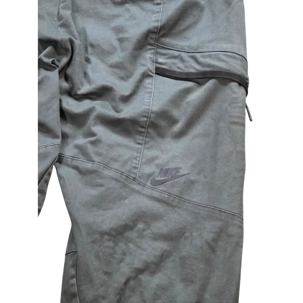 Nike Tech Bonded Woven Cargo Pants Mens 34x30 Dark Green Utility